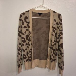 Leopard print cardigan